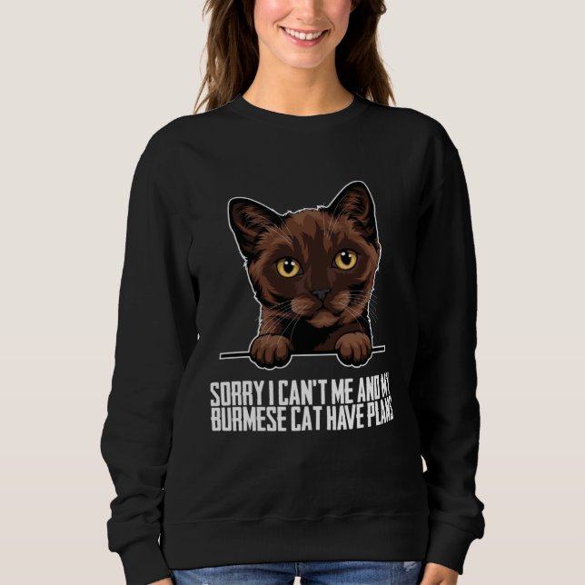 Sudadera Burmese  Burmeses  Burmese cats (Anverso)