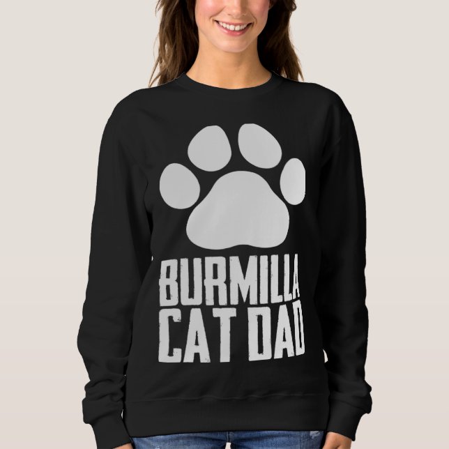 Sudadera Burmilla cat dad (Anverso)