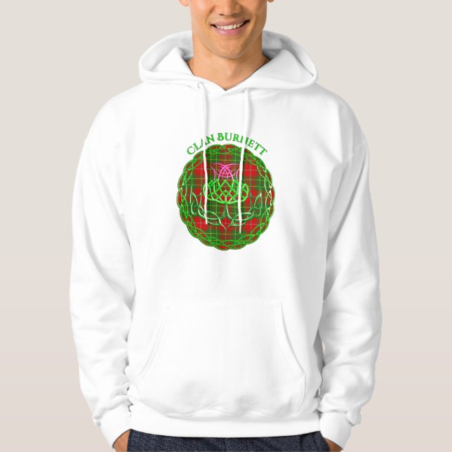 Sudadera Burnett Scottish Tartán Celtic Thistle (Anverso)