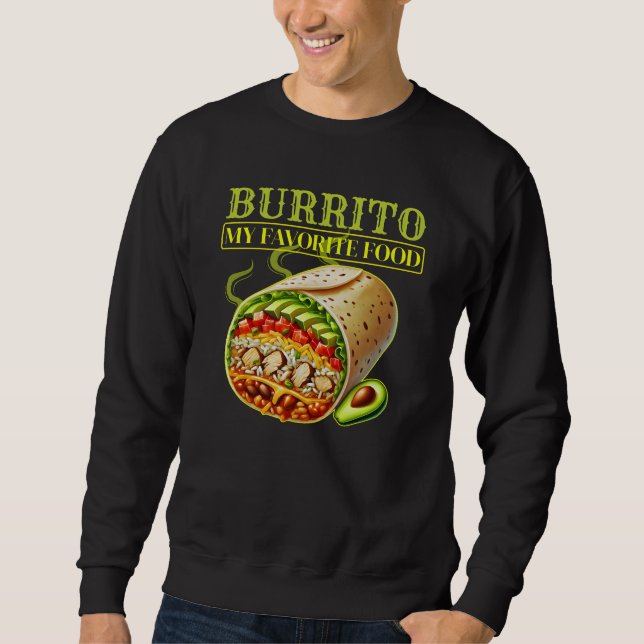 Sudadera burrito mi comida favorita (Anverso)