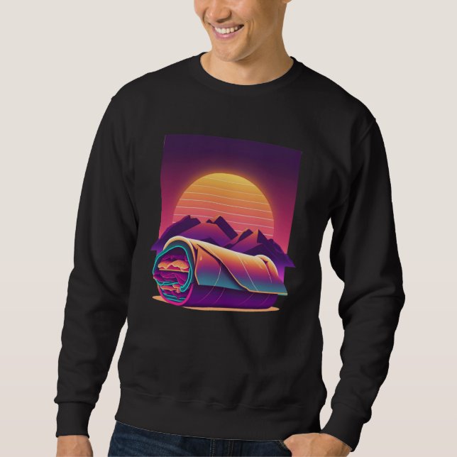 Sudadera Burritos Synthwave 80s Retrowave Aesthetic  1 (Anverso)