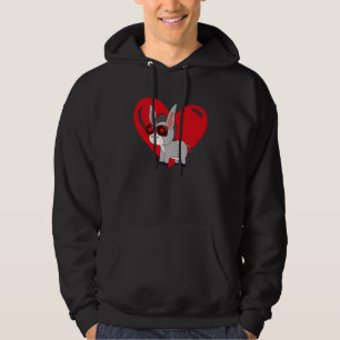 Sudadera Burro de San Valentín Gráfico de Corazón Niño Chic