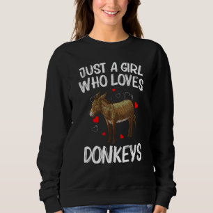 Sudadera Burro gracioso para mujeres Chicas que cultivan an