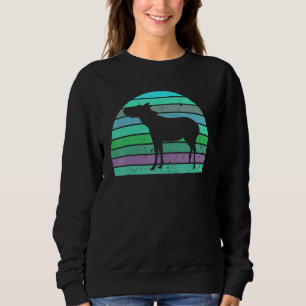 Sudadera Burro Vintage Silueta De Burro Retro Animal 80