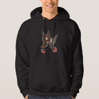 Sudadera Burros Felices De Mujeres Con Flor