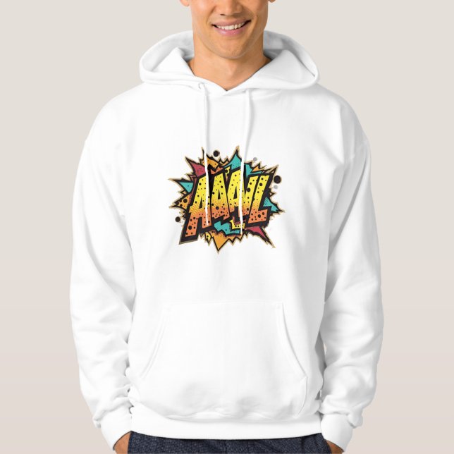 Sudadera "Burst de historietas: ¡AAAL! Sweatshirt de Pop Ar (Anverso)