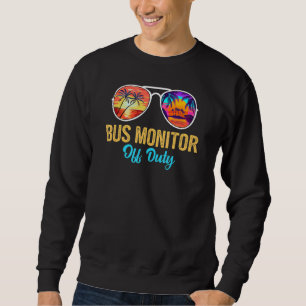 Sudadera Bus Monitor Off Duty Sungafas Palm Tree Last Day