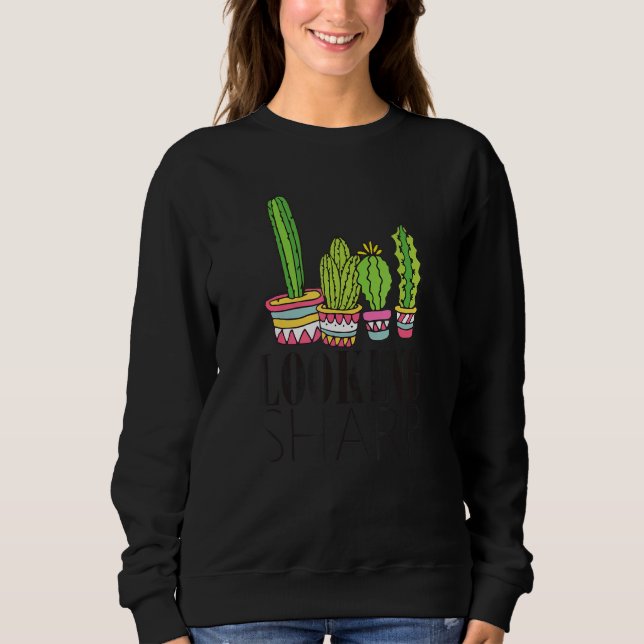Sudadera Buscando Cactus Agudos Para Hombres Mujeres Cute E (Anverso)