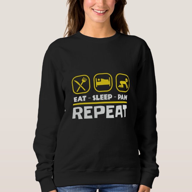 Sudadera Buscando oro en el pan Este sueño Pan Repetir (Anverso)