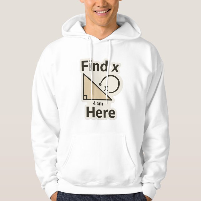 Sudadera Buscar Pegatina de Chiste de matemáticas X - Pun d (Anverso)