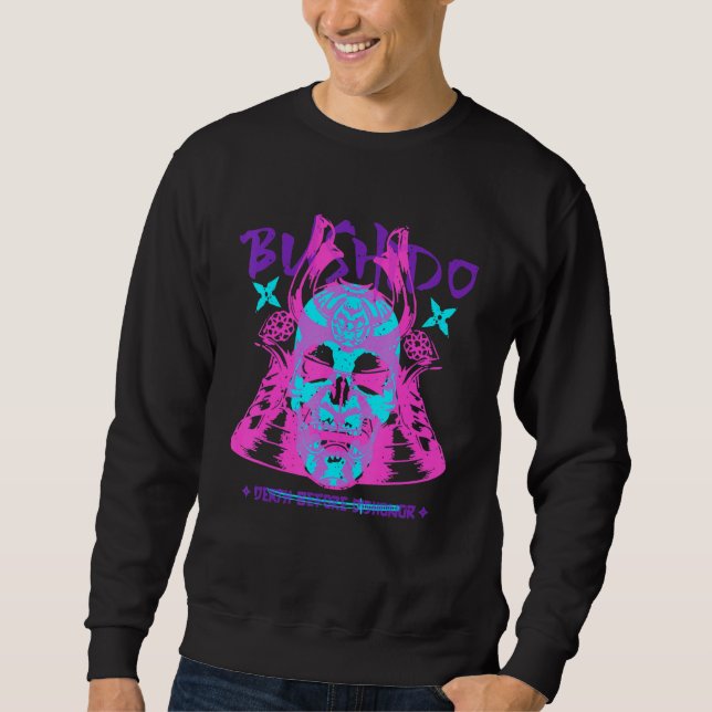 Sudadera Bushido Vaporwave Grunge Samurai Japonés Guerrero (Anverso)