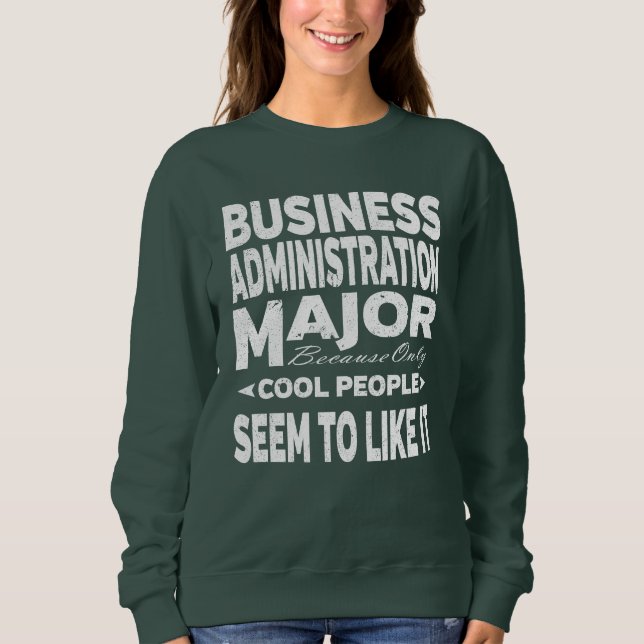 Sudadera Business Administration College Grandes Guay (Anverso)