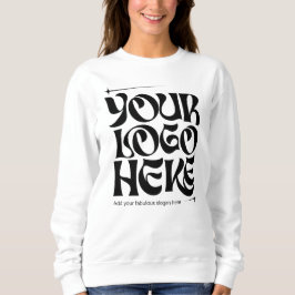 Sudadera Business Logo Custom Groovy Retro Simple