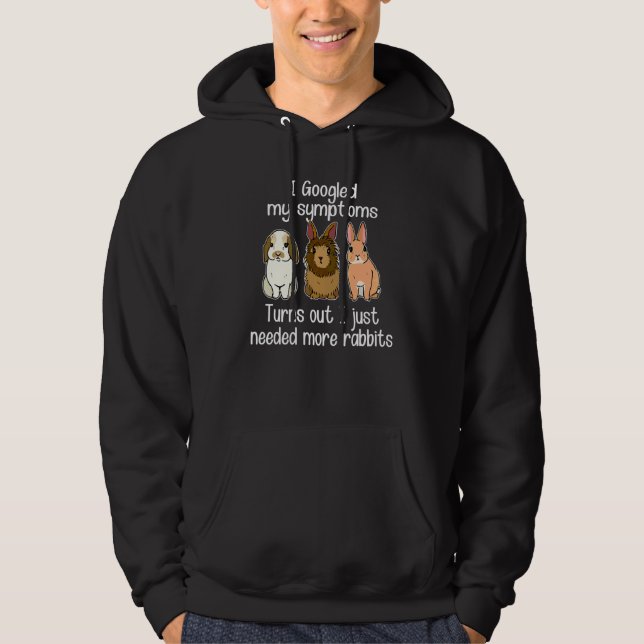 Sudadera Busqué mis síntomas en Google Resulta que solo nec (Anverso)
