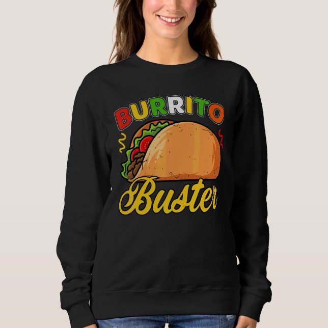 Sudadera Buster de Burrito Mexicano Cinco De Mayo (Anverso)