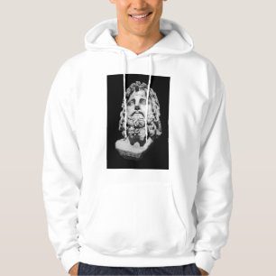 Sudadera Busto de mármol grecorromano clásico en blanco y n