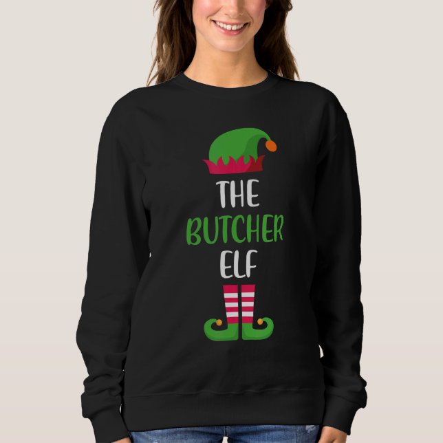 Sudadera Butcher Elf Family Matching Group Christmas Pajama (Anverso)