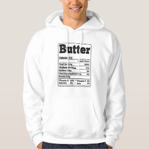 Sudadera Butter Facts Ingredidids Divertidos Foodies Thanks
