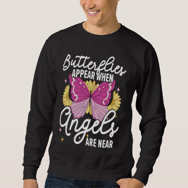 Sudadera Butterflies Appear When Angels Are Near Entomology (Anverso)