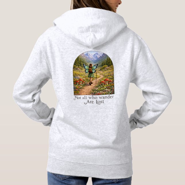 Sudadera Butterfly Fairy Mountain Hiker | Fairycore Flower (Reverso)