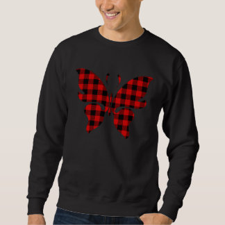 Sudadera Butterfly Red Buffalo Plaid Ringlet Matching Famil