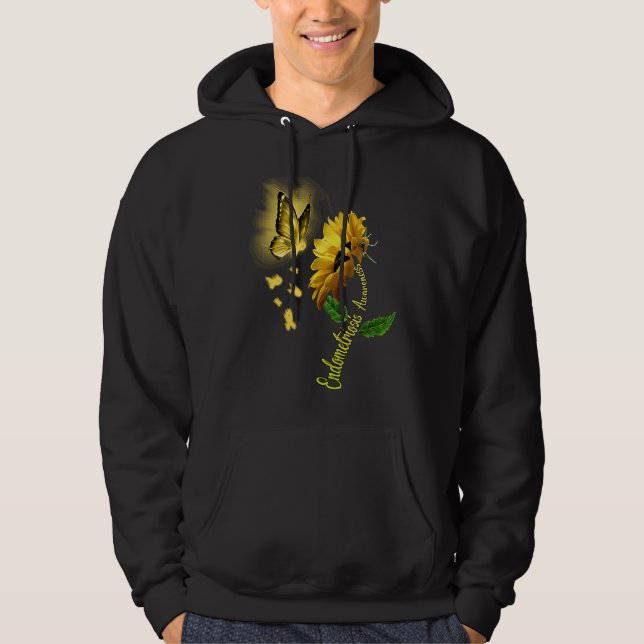 Sudadera Butterfly Sunflower Endometriosis Awareness (Anverso)