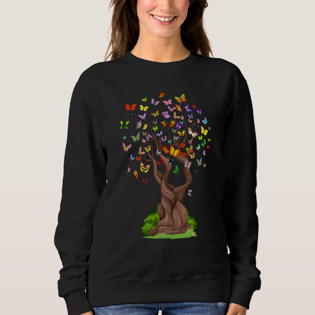 Sudadera Butterfly Tree Beautiful Nature Butterfly (Anverso)