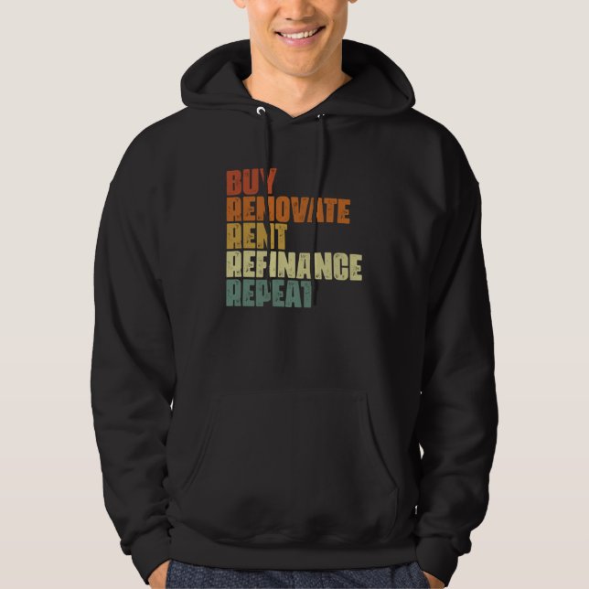 Sudadera Buy Renovate Rent Refinance Repeat Real Estate Inv (Anverso)