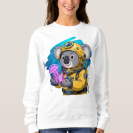 Sudadera Buzo Profundo del Mar Koala Explorador de Dibujos 