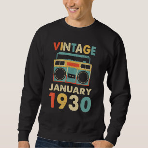 Sudadera Buzón escolar antiguo de la Retro 80 de enero de 1