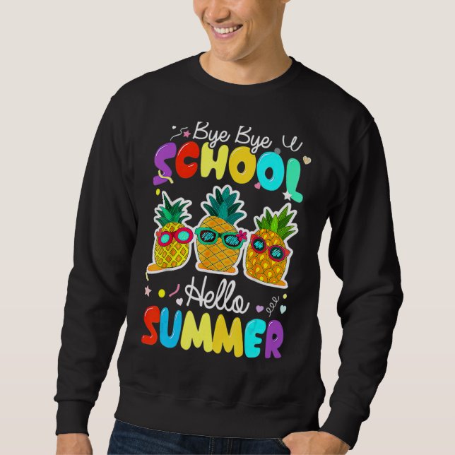 Sudadera Bye Bye School Hello Pool Summer Para Profesores S (Anverso)