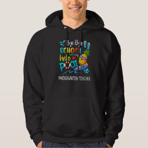 Sudadera Bye School Hello Pool Kindergarten Teacher Gra