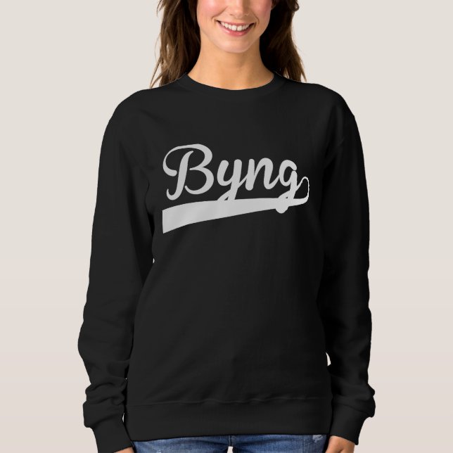 Sudadera BYNG Baseball Vintage Retro Font (Anverso)