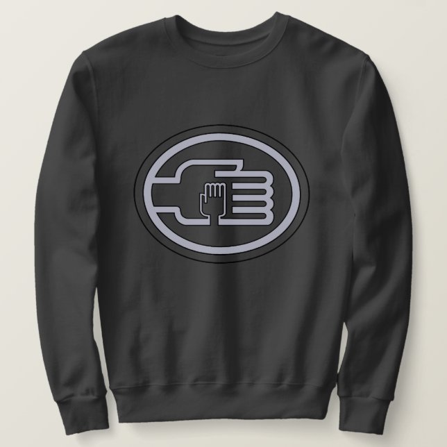 Sudadera C2B: Esquema del logo de Sweatshirt dk-gray (Anverso del diseño)