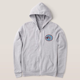 Sudadera C2B: Hoodie Zip-D Zip-D de manga larga 2T-LtBlu
