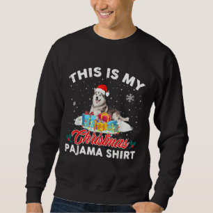 Sudadera C& X27 Est Mon Pajama De Noël Husky Sibérien Ch