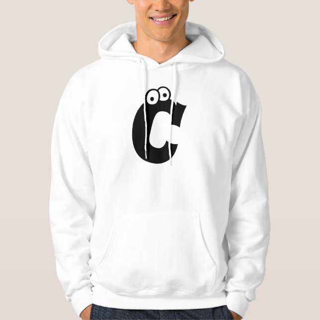 Sudadera C, carta con ojos (Anverso)