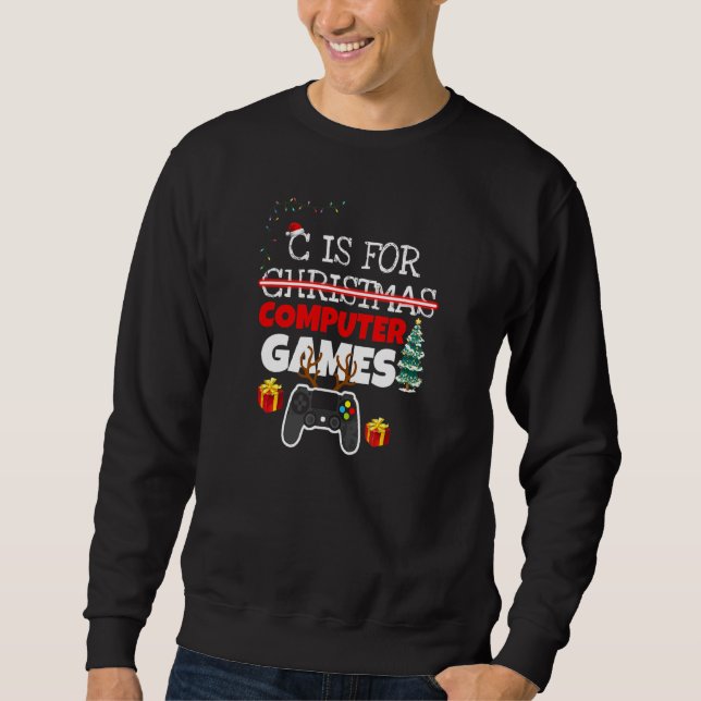 Sudadera C Es Para Hombres De Navidad Chicos Jugadores De J (Anverso)