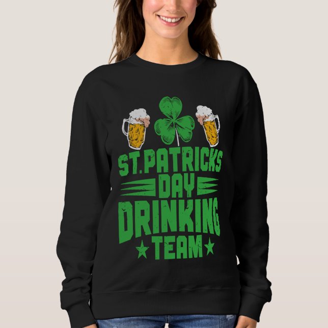 Sudadera C  Irish St Patrick's Day Drinking Team (Anverso)