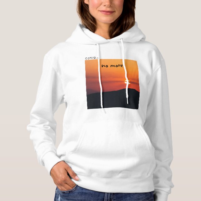 Sudadera C O V I D-19, no más (Anverso)