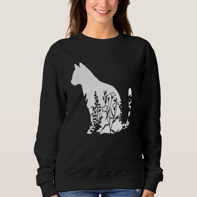 Sudadera Ca Ca Ca Floral Ca Cat (Anverso)