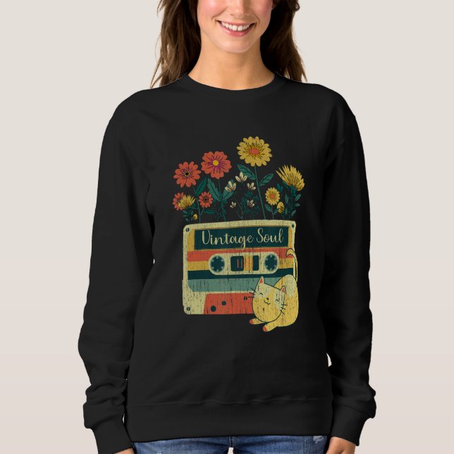 Sudadera Ca for woman Retro Soul Flowers Wildflower 1 (Anverso)