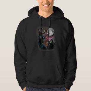 Sudadera Ca Three Cat Moon 3 Wolfs Cute Kitten