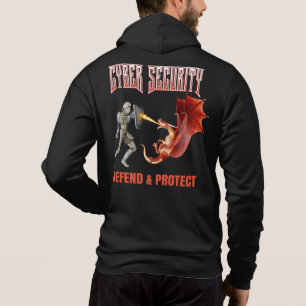 Sudadera Caballero de Ciberseguridad Defensa de Dragón