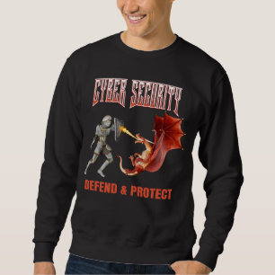 Sudadera Caballero de Ciberseguridad Defensa de Dragón