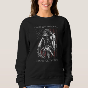 Sudadera Caballero Templario Bandera Americana Cruzado Guer