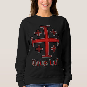 Sudadera Caballero Templario Cruzada Cruz Cristiana Jerusal