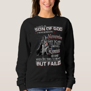 Sudadera Caballero Templario Soy Hijo de Dios Noviembre Cri