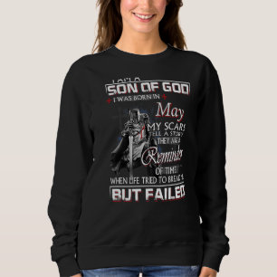 Sudadera Caballero Templario Soy Hijo de Dios, puede nacer