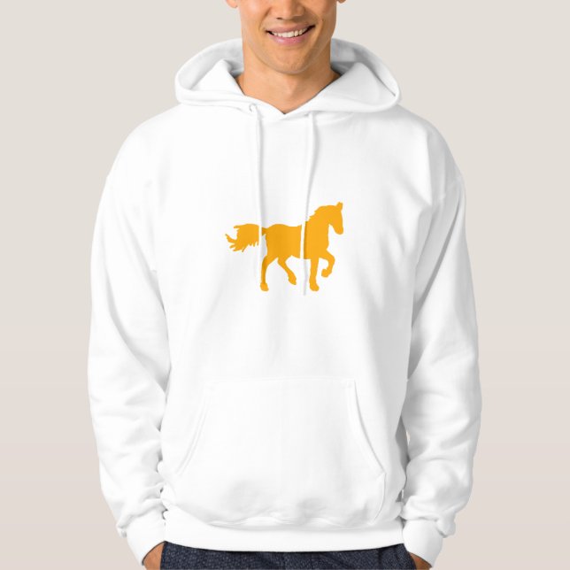 Sudadera Caballo Amarillo del Zodiaco Chino  (Anverso)